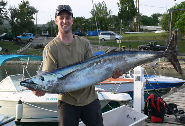 Alex with his 55lb wahoo 2009