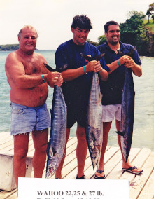 wahoo at dock