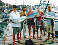 SGU students with nice catch of 6 dorado at GYC dock