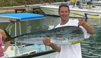 Mike Parker with a dorado he caught