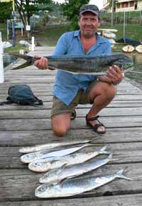 Paul with his dorado back at GYC dock