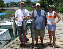 La Luna clients with their catch