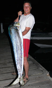 A dorado caught with true blue Sportfishing on Yes Aye grenada