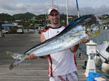 catch dorado in grenada with true blue Sportfishing