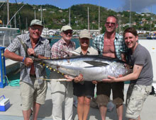 big yellowfin tuna in grenada on true blue Sportfishing