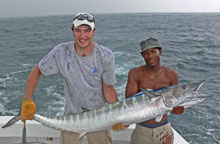 awesome wahoo caught in the rain on yes aye grenada