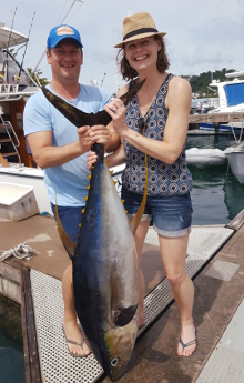 Grenada has big yellowfin tuna catch one onboard Yes Aye