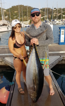 Grenada has big yellowfin tuna catch one onboard Yes Aye