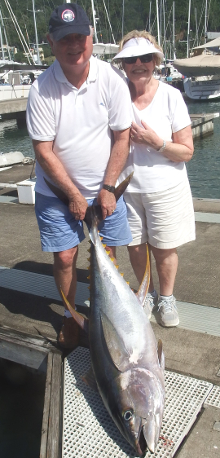 Grenada has big yellowfin tuna catch one onboard Yes Aye