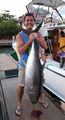 Grenada has big yellowfin tuna catch one onboard Yes Aye