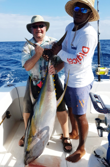 Grenada has big yellowfin tuna catch one onboard Yes Aye