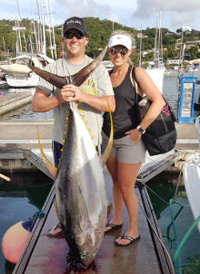 Grenada has big yellowfin tuna catch one onboard Yes Aye