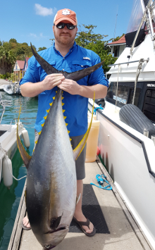 Grenada has big yellowfin tuna catch one onboard Yes Aye