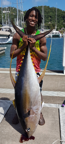 Grenada has big yellowfin tuna catch one onboard Yes Aye