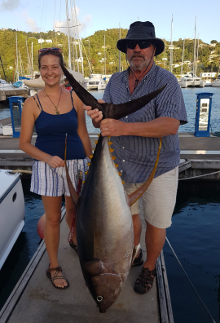 Grenada has big yellowfin tuna catch one onboard Yes Aye