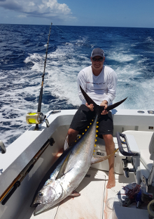 Grenada has big yellowfin tuna catch one onboard Yes Aye