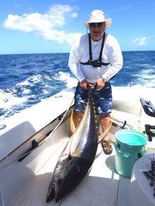 Grenada has big yellowfin tuna catch one onboard Yes Aye