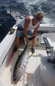 Grenada has big yellowfin tuna catch one onboard Yes Aye