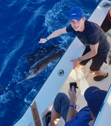 True Blue Sportfishing love to catch Grenada sailfish