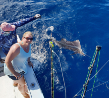 True Blue Sportfishing love to catch Grenada sailfish