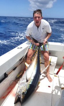 Grenada has big yellowfin tuna catch one onboard Yes Aye