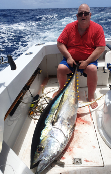 Grenada has big yellowfin tuna catch one onboard Yes Aye