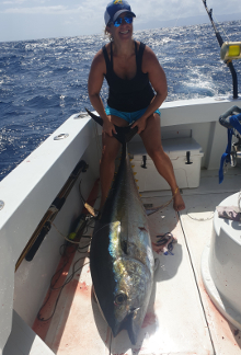 Grenada has big yellowfin tuna catch one onboard Yes Aye