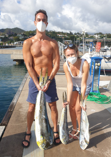 Johnny & Kat with their dorado