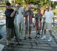Mike & friends with a good catch back at GYC dock