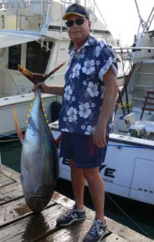 Andrea's big yellowfin tuna caught on Yes aye grenada
