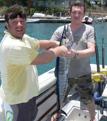 Guys with wahoo caught on yes aye