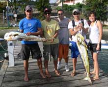 SGU students caught these dorado onboard Yes Aye
