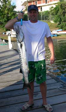 Jacob caught this barracuda