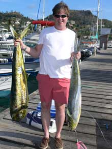 Michael with dorado he caught in Grenada on yes aye