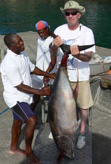 Grenada has big yellowfin tuna, catch them with true Blue Sportfishing