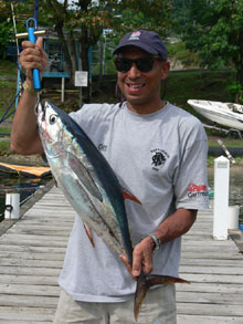 blackfin tuna caught by true Blue Sportfishing grenada