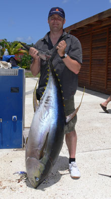 another yellowfin tuna for true Blue Sportfishing Grenada