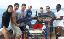 SGU students have fun catching big yellowfin tuna in grenada