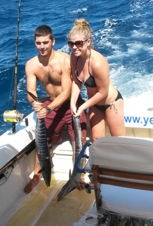 SGU students have fun and catch dinner = 2 wahoo on yes Aye