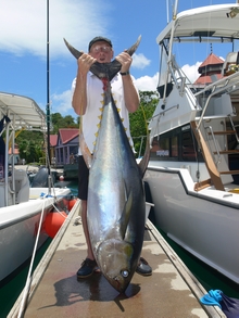 test your muscles on grenada yellowfin tuna like this caught on yes Aye