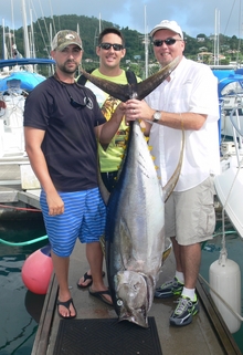 Grenada big game includes yellowfin tuna caught on Yes Aye